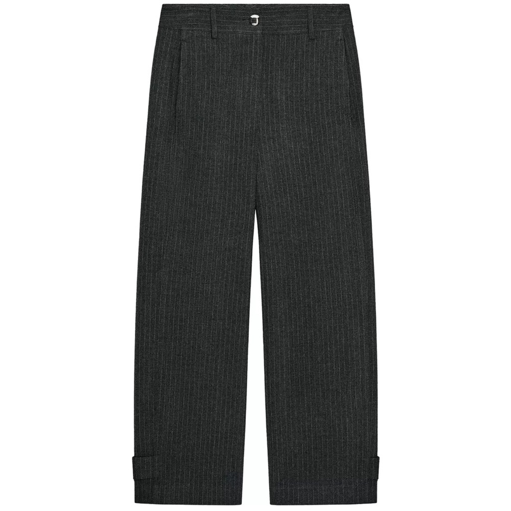 Zara adjustable hem pinstripe pants
